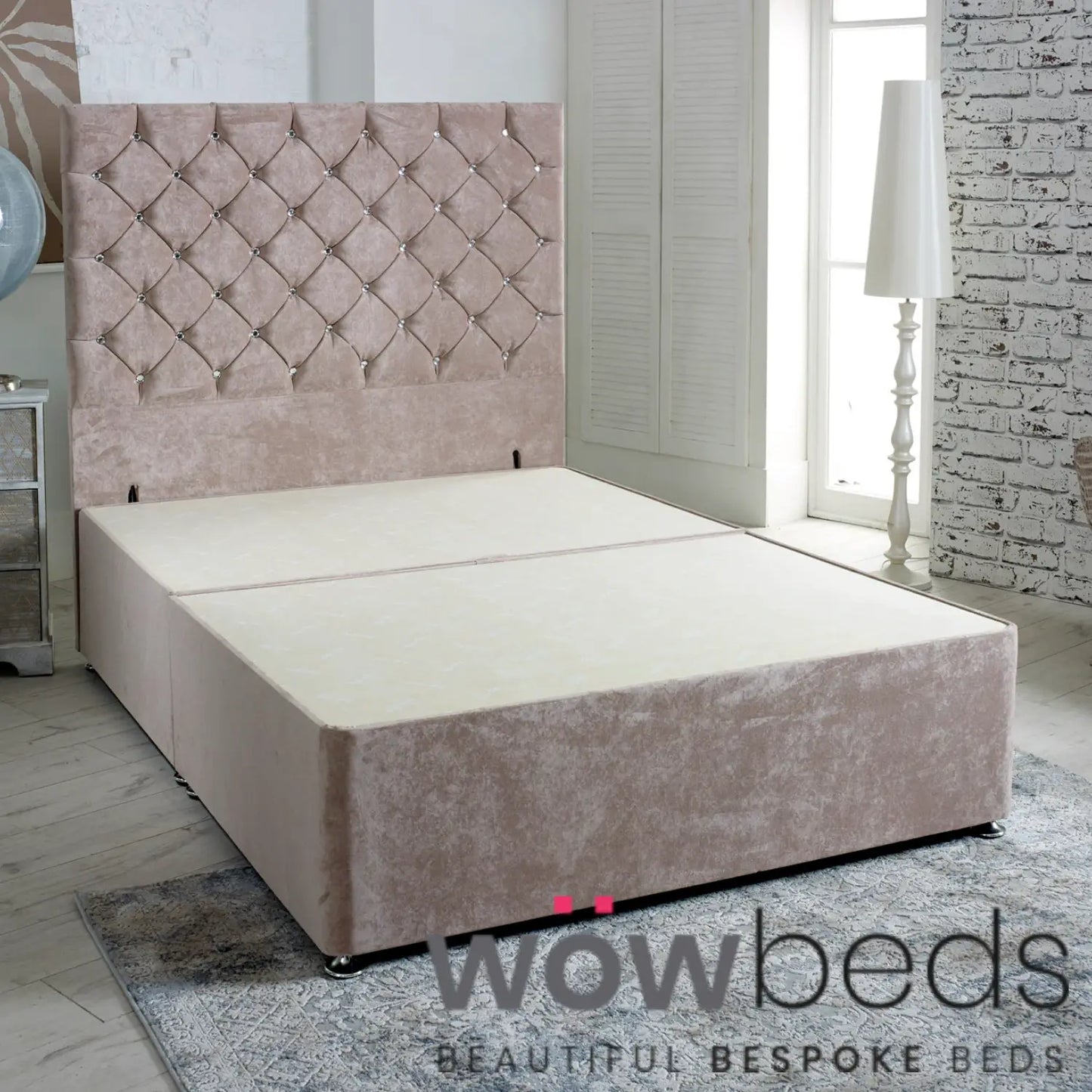 Naples Velvet Divan Base Only