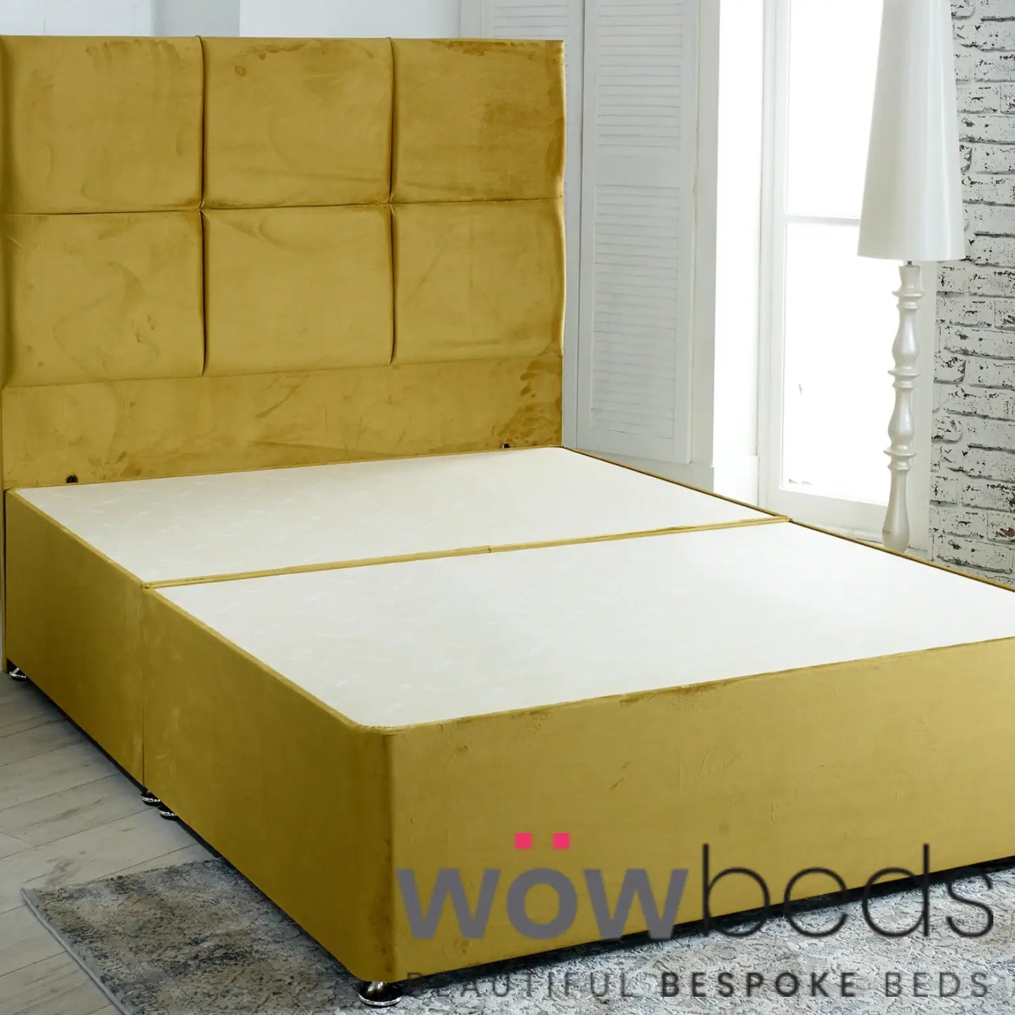 Plush Velvet Divan Bed Base Only